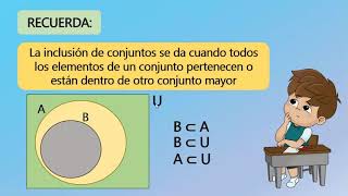 INCLUSIÓN DE CONJUNTOS  Matemática  Tercer grado de educación primaria [upl. by Nauqel]