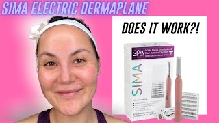 SIMA Spa Sciences Dermaplaning Facial Tool Product Review  DOES IT WORK [upl. by Butterworth]