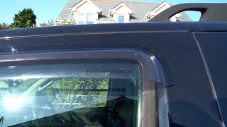 Nissan Pathfinder R51 Build Episode 3 fitting wind deflectors [upl. by Caro]