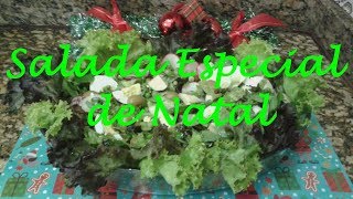 Salada Especial de Natal  receita de natal [upl. by Idnam]