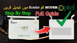 How To Change PTCL Tenda Modem To Router Full Setup With Any Modem To Use Internet A To Z Complete [upl. by Desmond]