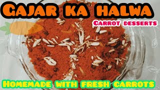 Gajar ka halwa  carrot dessert  fresh ingredients  english subs  pakistani food  indian recipes [upl. by Niple503]