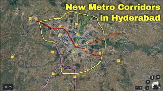 Hyderabad ORR Metro Corridors  New Metro Routes  hyderabad [upl. by Enyedy]