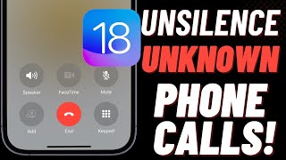 How to Unsilence Unknown Callers on iPhone in iOS 18  Hindi [upl. by Assiralk]