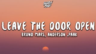 Bruno Mars Anderson Paak  Leave The Door Open Lyrics [upl. by Ettelrats221]