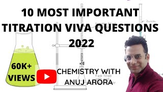 10 MOST IMPORTANT VIVA QUESTIONS OF TITRATION PRACTICAL [upl. by Ymorej869]