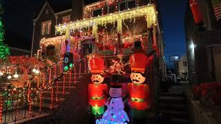 Dyker Heights Christmas Lights 2023 Brooklyn NY dykerheightslights brooklyn christmas [upl. by Anwahsit935]