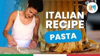 Impara a fare la pasta in casa con Monica  How to make pasta Italian recipe  ILM  Learn Italian [upl. by Oer]