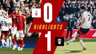 Nottingham Forest 01 Fulham  Premier League Highlights [upl. by Mercie567]