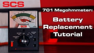 SCS 701 Analog Surface Resistance Megohmmeter – Battery Replacement Tutorial [upl. by Cadel]