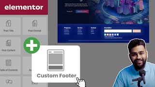 Easily Create Custom Footer in Elementor 2024 [upl. by Lourie]