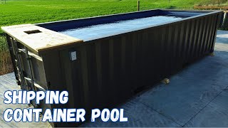 Checkout our new 20ft Shipping Container Pool [upl. by Enelrihs993]