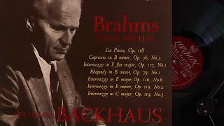 LP Brahms  Piano Recital  Backhaus side B [upl. by Eatnuhs]