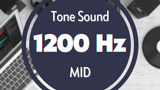 1200 Hz Frequency Sound Tone Audio Signal Sine Waveform MID [upl. by Ymmij425]