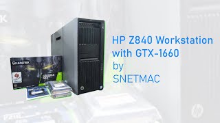 HP Z840 Workstation with GTX1660  6GB Graphic Card [upl. by Hnahc]