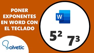 PONER EXPONENTES en WORD con el TECLADO ✅⌨️ [upl. by Fuld]