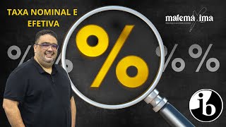 TAXA NOMINAL X TAXA EFETIVA E O USO DE CALCULADORAS GRÁFICAS NA MATEMÁTICA FINANCEIRA [upl. by Iives]