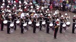 The Royal Marines School of Music  Beating Retreat  8th August 2014 [upl. by Tennos646]