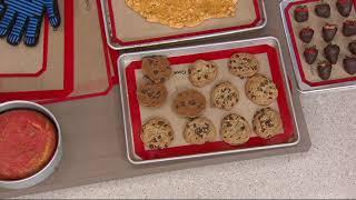 Cooks Essentials 6pc Silicone Crisping amp Baking Mat Set on QVC [upl. by Olson]