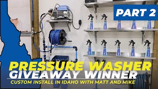 Giveaway Winner Custom Pressure Washer Install  Part 2 [upl. by Yarehs194]