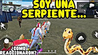 SOY UNA SERPIENTE QUE ANDA POR EL BOSQUE FREE FIRE [upl. by Soigroeg811]