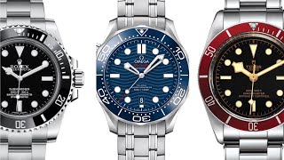 THE BEST LUXURY DIVE WATCH Rolex vs Omega vs Tudor [upl. by Nylatsirk]