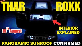 2024 Mahindra Thar Roxx 5 Door INTERIOR  Panoramic Sunroof Explained  Launch amp Price  🔥 [upl. by Moonier]