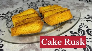 Cake Rusk Homemade  Tea Time Fresh Cake Rusks Recipe [upl. by Hajile300]