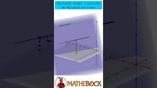 Abstand Punkt  Gerade im Raum  Abstand mit Hilfsebene berechnen  Lineare Algebra [upl. by Surdna]