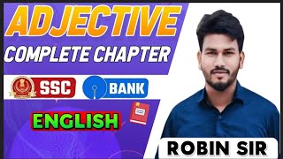 Adjectives  English Grammar for CET SSC CGL CPO CHSL CDS  by Robin Sir [upl. by Aisyla422]