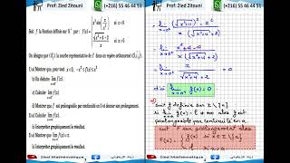 04 Limites Et Continuités Correction Exercice  Bac Math Science Technique Info [upl. by Fotzsyzrk]