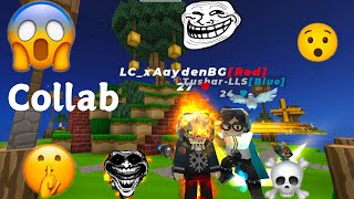 Collab With tusharbg13   AaydenBG  Blockmango Bedwars [upl. by Ahcire]