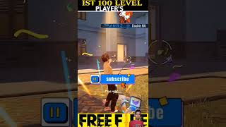 IST 100 LEVEL PLAYERSFREE FIREsorts viralvideo [upl. by Koerner]