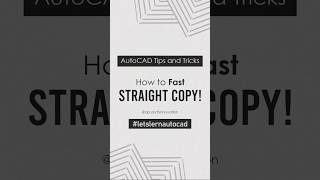 Copy like a pro💻 How to Fast Straight Copy✅ AutoCAD Tips amp Tricks  AP ARCH INNOVATION autocad [upl. by Llehctim]