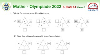 MathematikOlympiade  3 Stufe Landesrunde  Klasse 3  Aufgabe 1  Rechendreiecke Multiplikation [upl. by Conlen919]