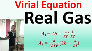 Virial gas equation  real gas  BSc  MSc  NET  GATE  SET  JAM  IIT  NEET  JEE [upl. by Linea291]