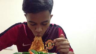 Spicy Korean Chicken Ramen Challenge 20 wChili Padi [upl. by Fausta117]