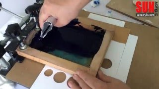 How to imprint a logo on acrylic by silkscreening [upl. by Vastha]