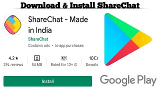 How to Download and Install ShareChat app on Android  Download ShareChat app free  Techno Logic [upl. by Ahtikal]