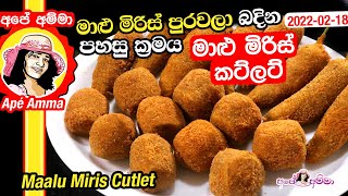 ✔ මාළු මිරිස් කට්ලට් පුරවලා බදින පහසු ක්‍රමය  මාළු මිරිස් කට්ලට් Maalu miris cutlet by Apé Amma [upl. by Gustavus]