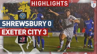 HIGHLIGHTS Shrewsbury Town 0 Exeter City 3 12324 EFL Sky Bet League One [upl. by Karil319]