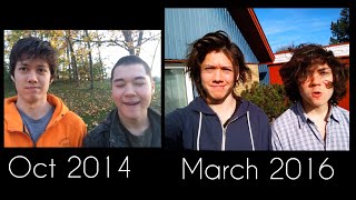 2 Brothers 1 Time Lapse 17 months of hair growth [upl. by Rosenstein88]