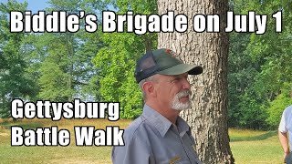 Biddles Brigade on July 1  Gettysburg Battle Walk with Ranger Matt Atkinson [upl. by Apur]