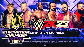 WWE 2K23 Elimination Chamber 2024 Elimination Chamber Mens Match [upl. by Gilroy]