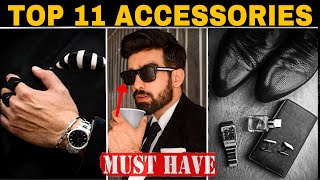 11 AFFORDABLE ACCESSORIES for men MUST HAVES  WARDROBE ESSENTIALS INDIAN MENS FASHION  HINDI [upl. by Peursem]