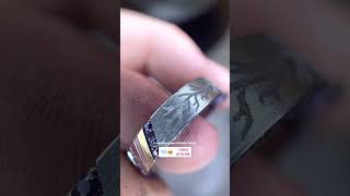 I show you a Trimetal inlay ring with amethysts and Reflective stippling Enjoy it It’s amazing 🤩 [upl. by Maddeu]