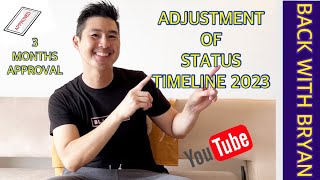 ADJUSTMENT OF STATUS TIMELINE under K1VISA  Approved 2023  Interview Waived adjustmentofstatus [upl. by Elyc492]