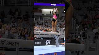 Jordan Chiles Slow Motion Balance Beam 2024 Xfinity Championships Senior Women Session 2 Day 1 Part1 [upl. by Einafpets]