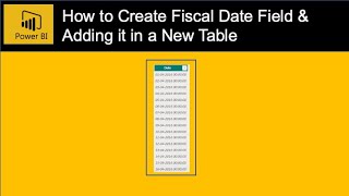 How to Create Fiscal Dates Table in Power BI  Power BI CalendarAuto Function [upl. by Accber]