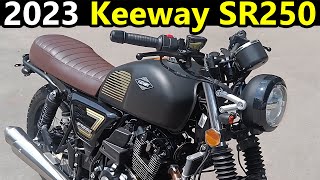 2023 Keeway SR250 Review In English  Retro Motorcycles 2023  Pronoy The Bike Lover [upl. by Silvers]